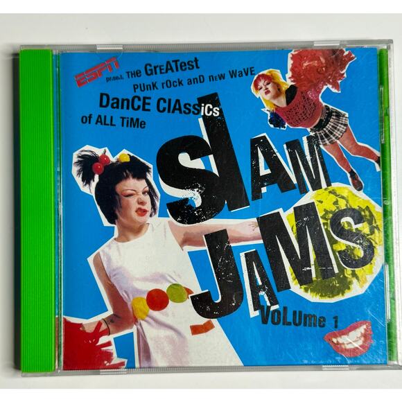 Slam Jams Vol. 1 CD 1997 ESPN Punk Rock New Wave Dance Classics TBCD1194 - Picture 1 of 7